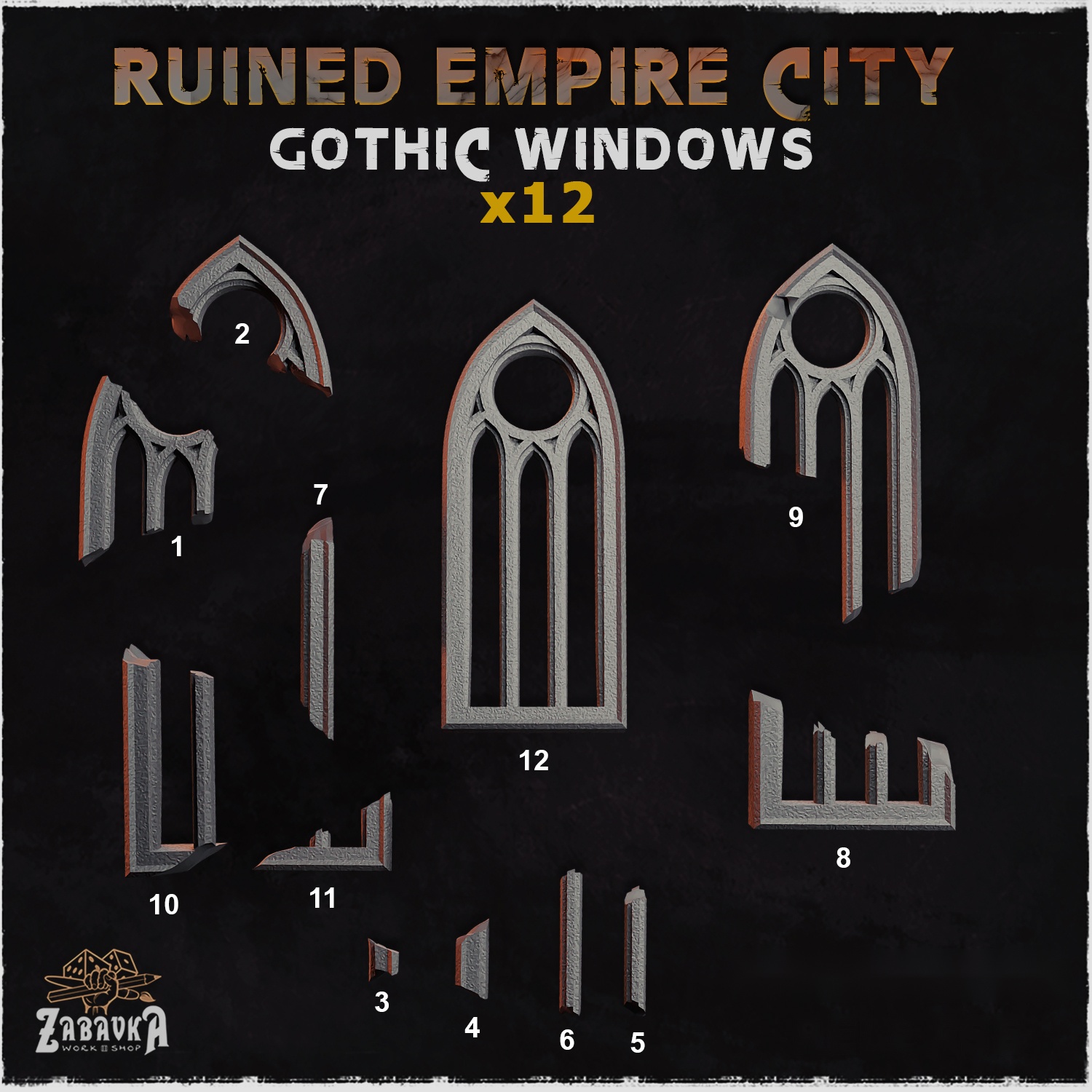 Ruined Empire City Gothic Windows — creator artwork 1