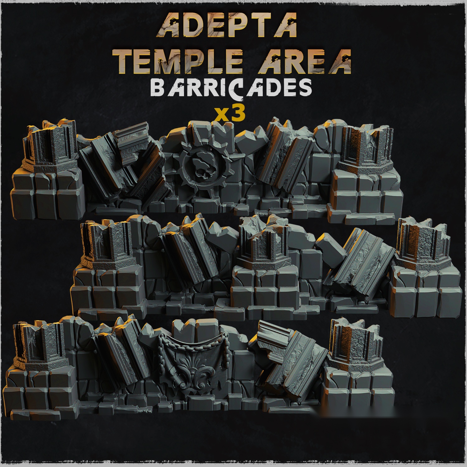 Adepta Temple Area Barricades