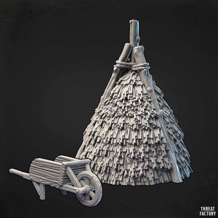 Haystack and Wheelbarrow