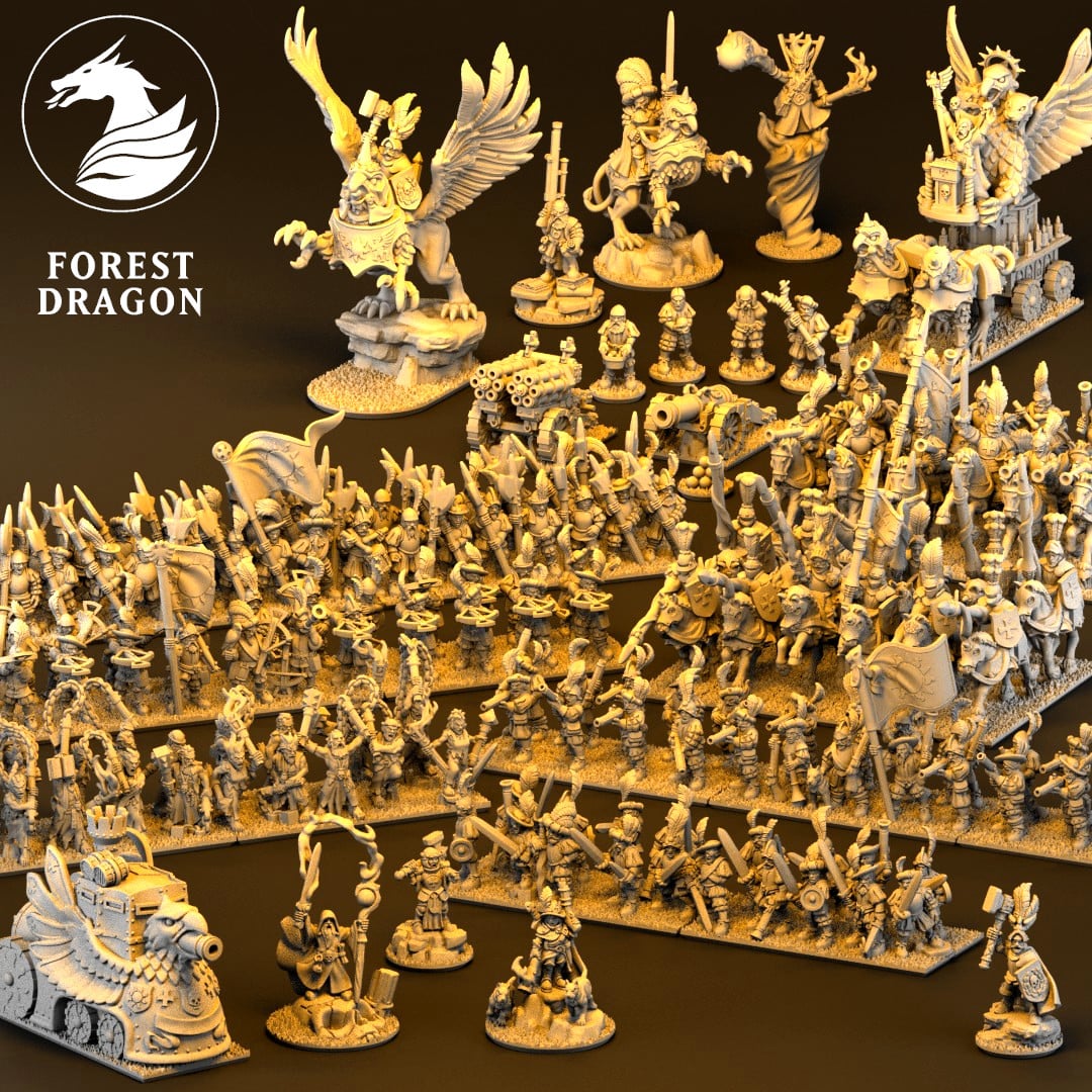 Forest Dragon Imperial Army Pack - 10mm Fantasy Miniatures