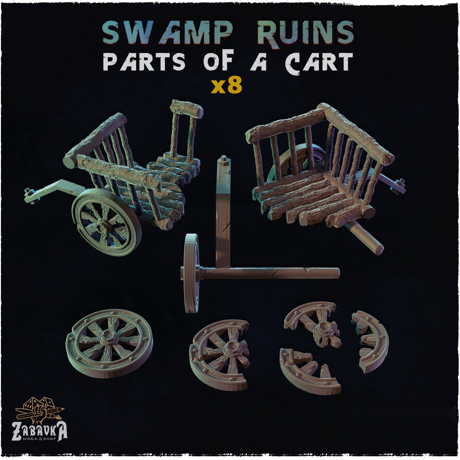 Swamp Ruins Cart Wreckage