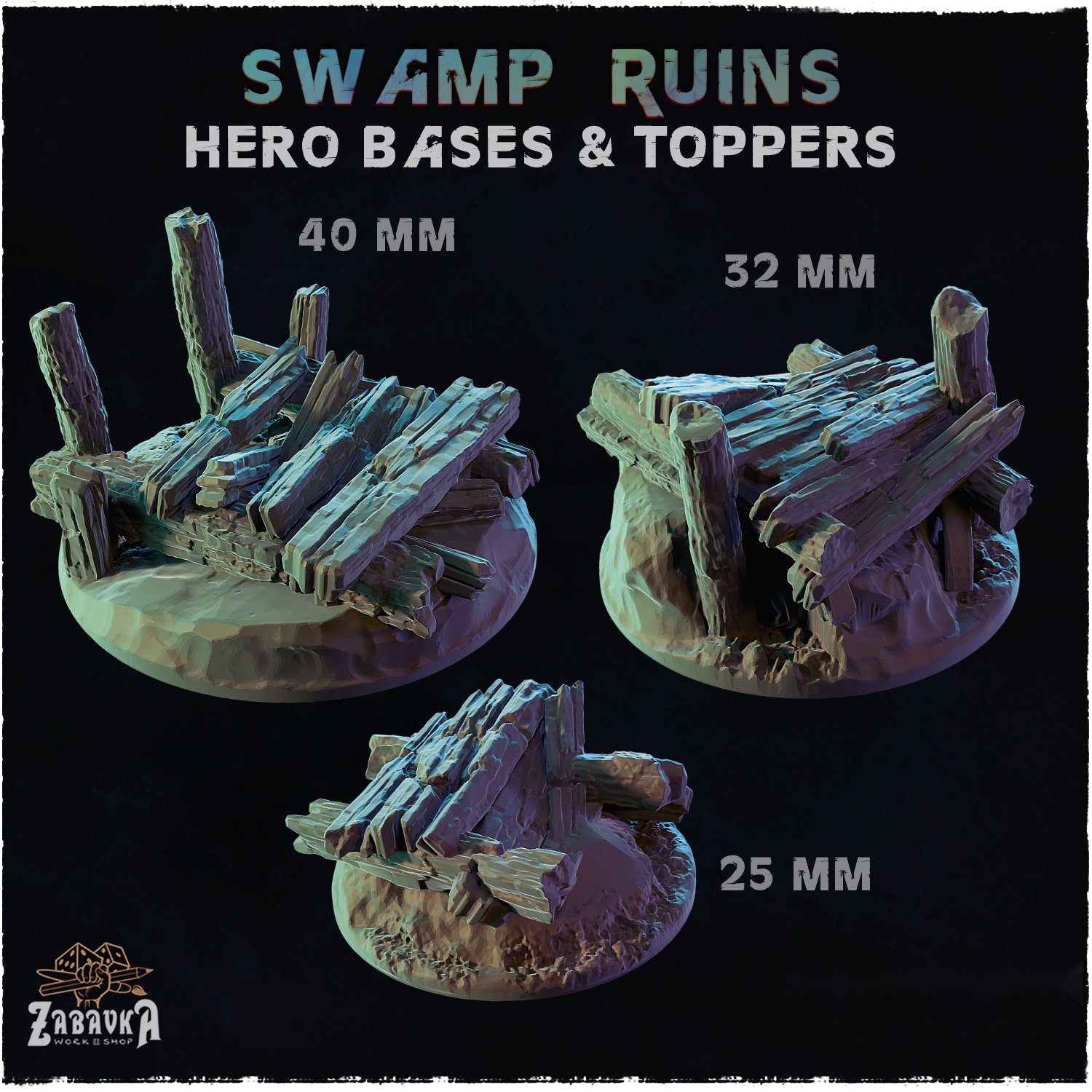 Swamp Ruins Hero Bases & Toppers