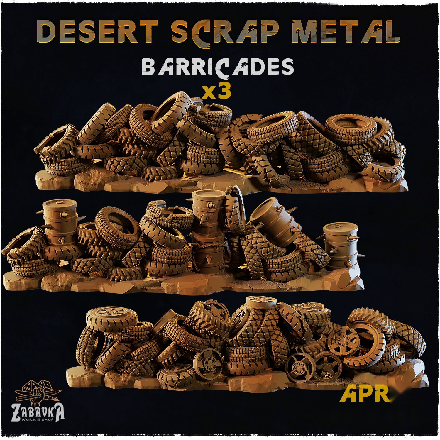 Desert Scrap Metal Barricades — creator artwork 1