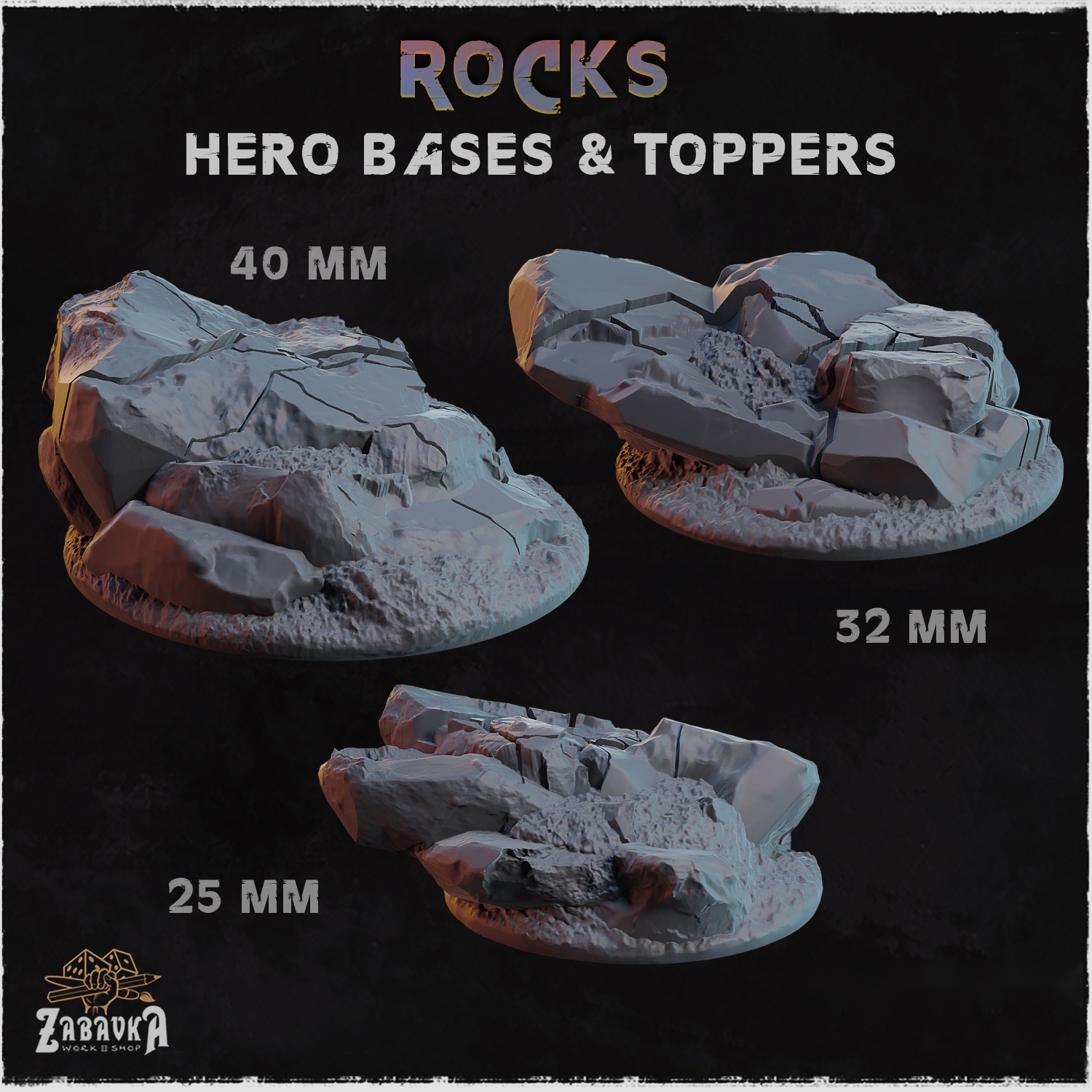 Rocks Character Toppers — creator artwork 1