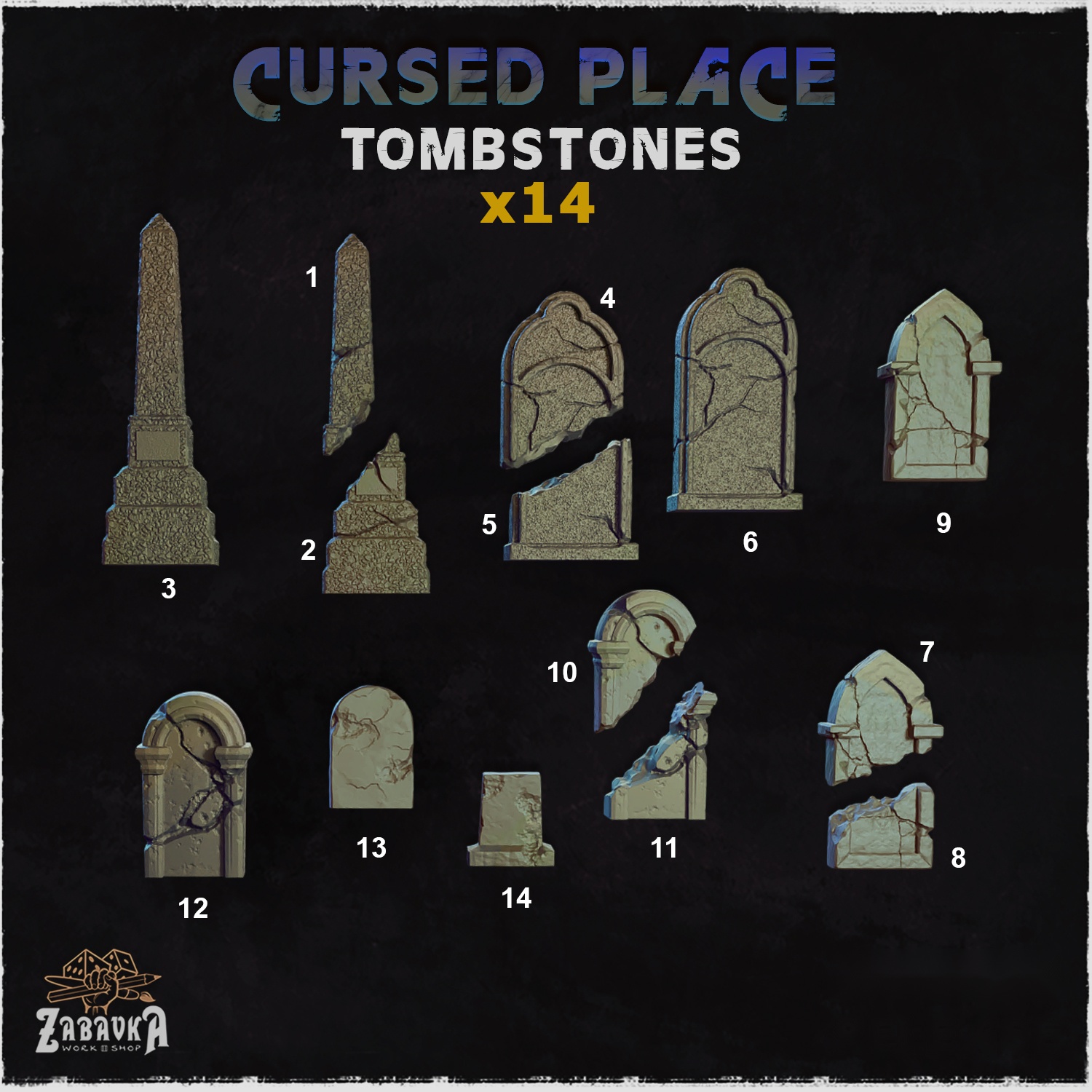 Cursed Place Tombstones