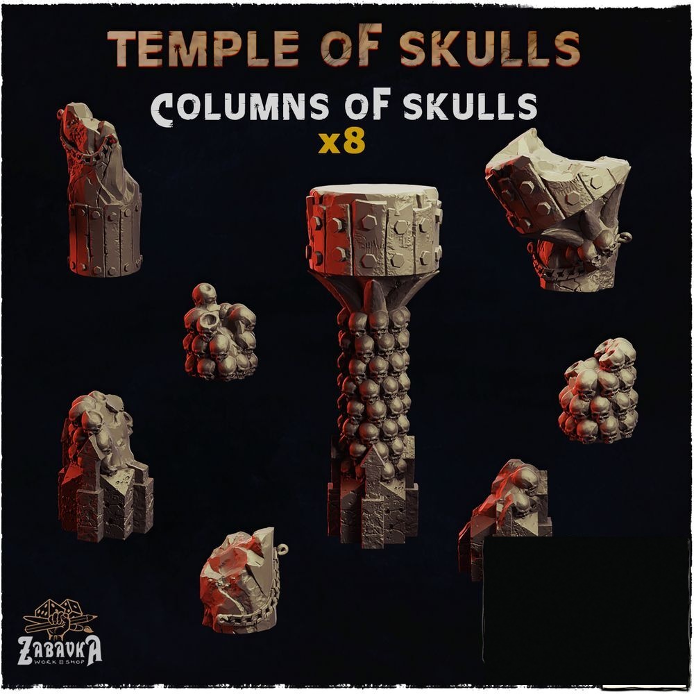 Temple of Skulls Columns of Skulls — creator artwork 1