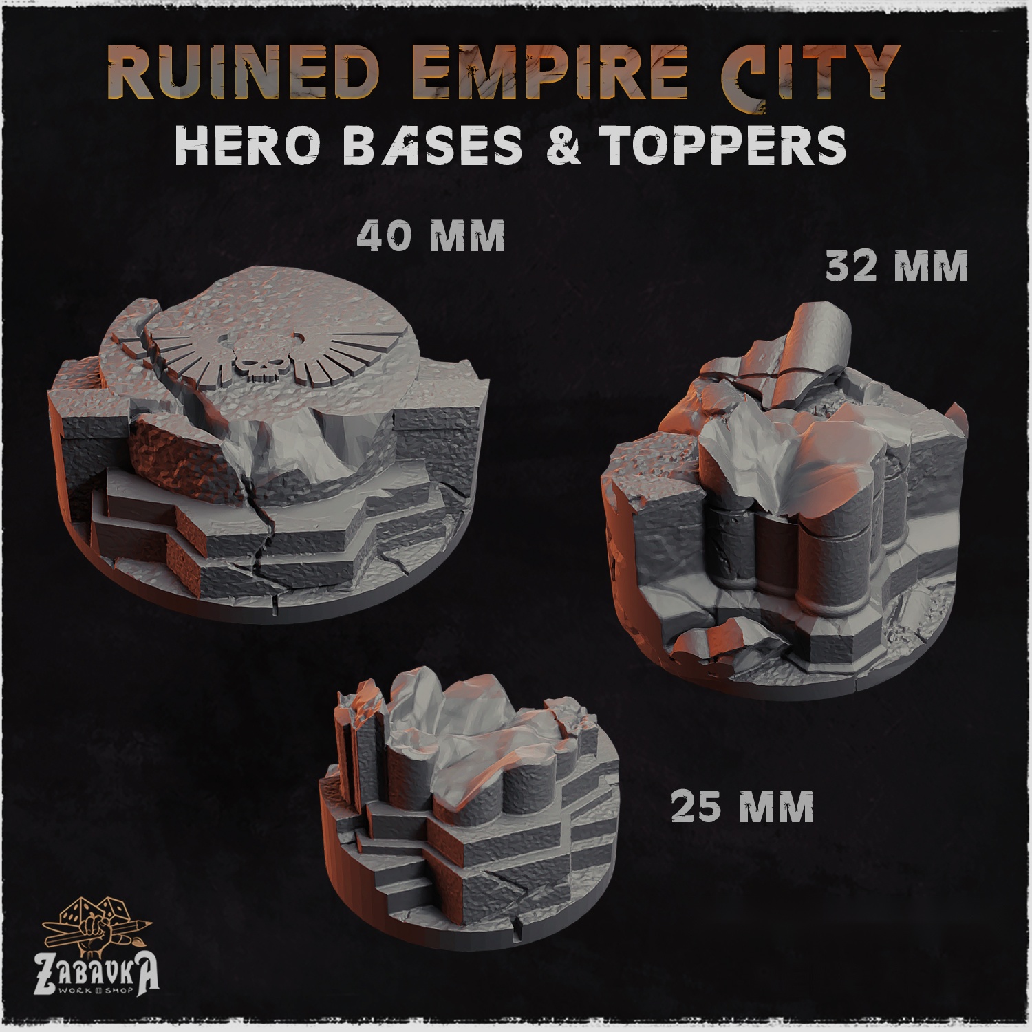 Ruined Empire City Hero Bases — creator artwork 1