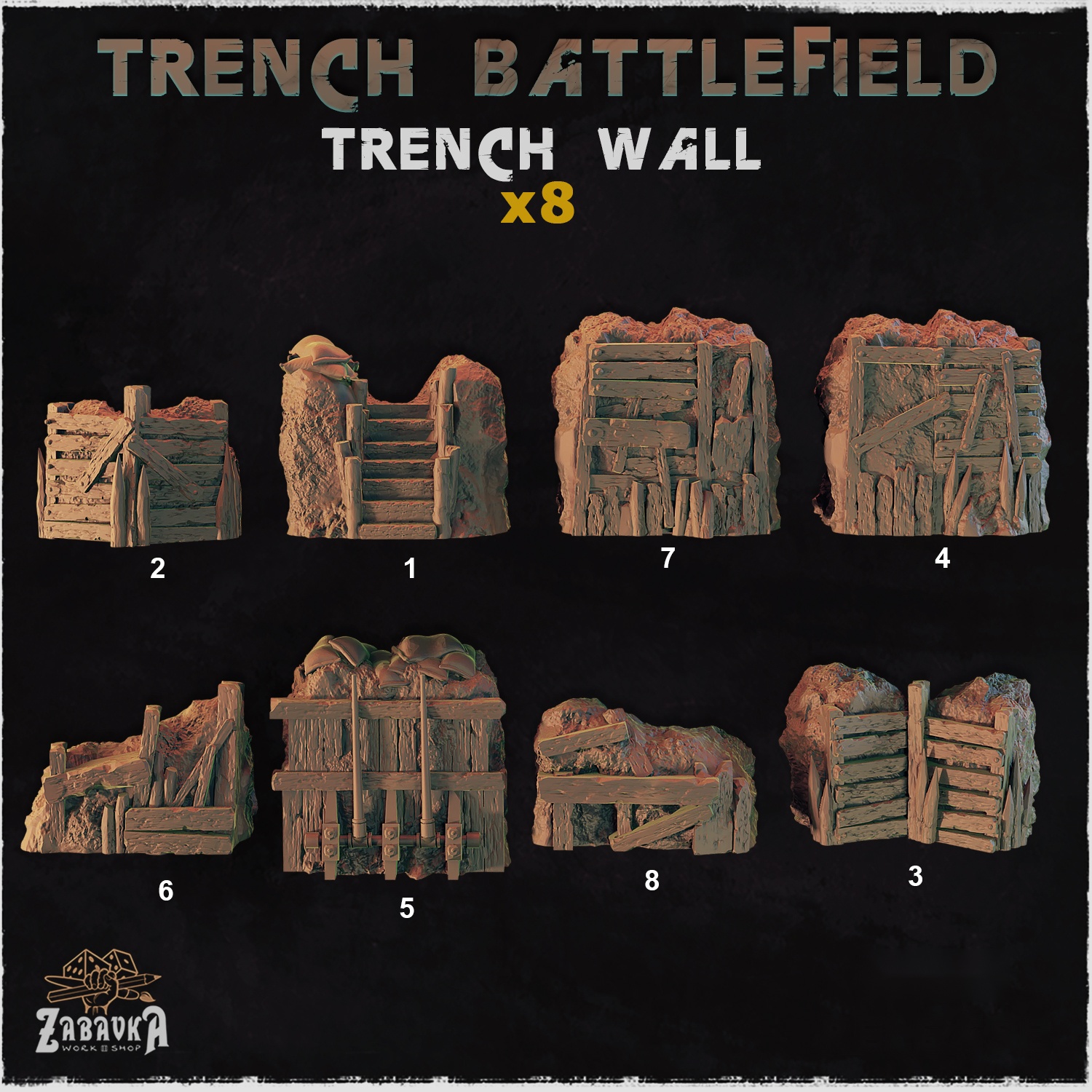 Trench Battlefield Trench Walls — creator artwork 1