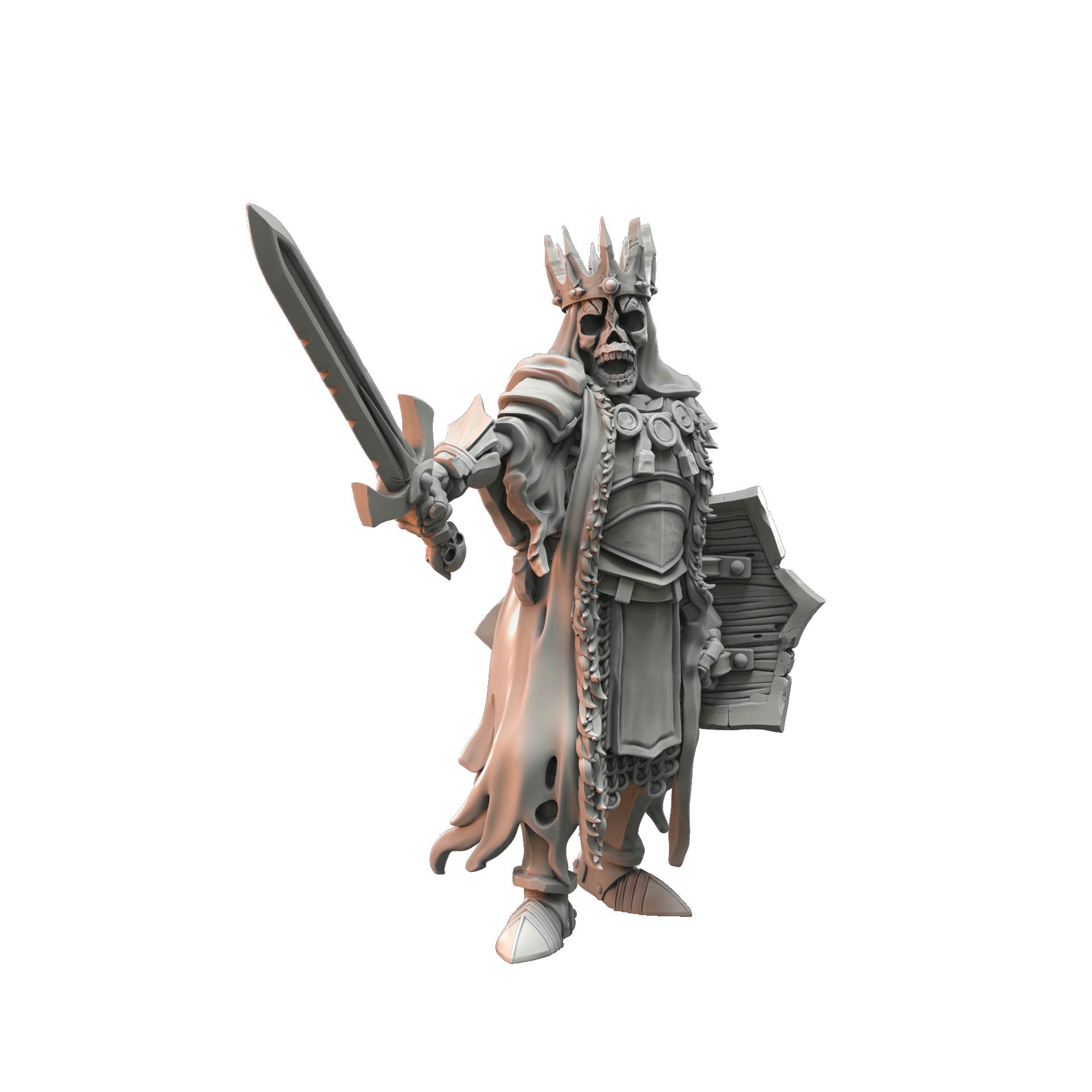 Barrow King, original artwork by Crab Miniatures