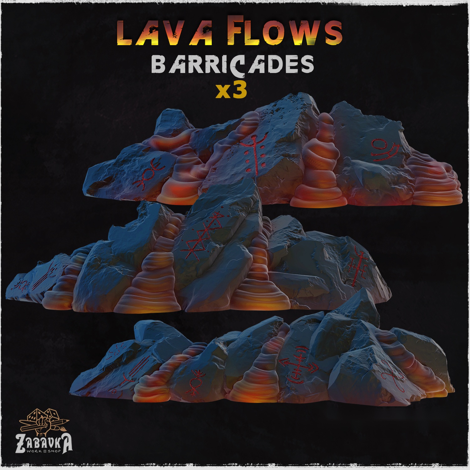 Lava Flows Barricades — creator artwork 1