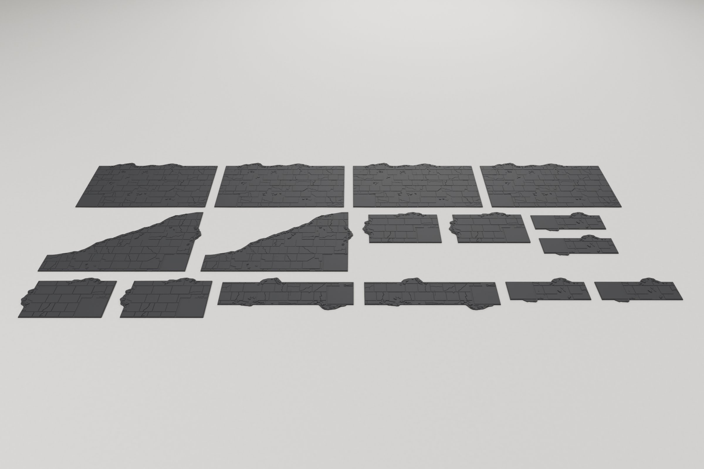 Terrain Footprints — Full 16-Piece Ruined City Set — creator artwork 1
