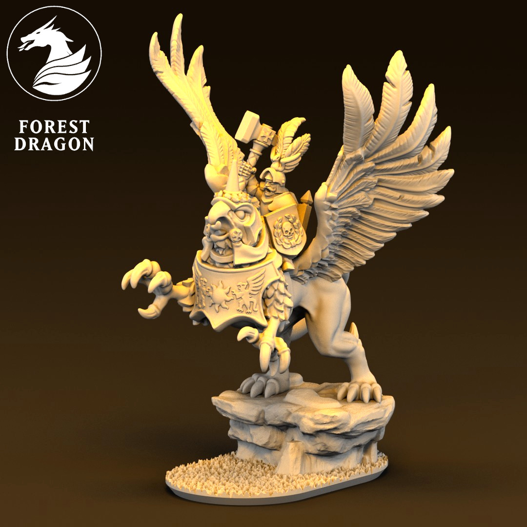 Forest Dragon Imperial Griffon - 10mm Fantasy Miniatures