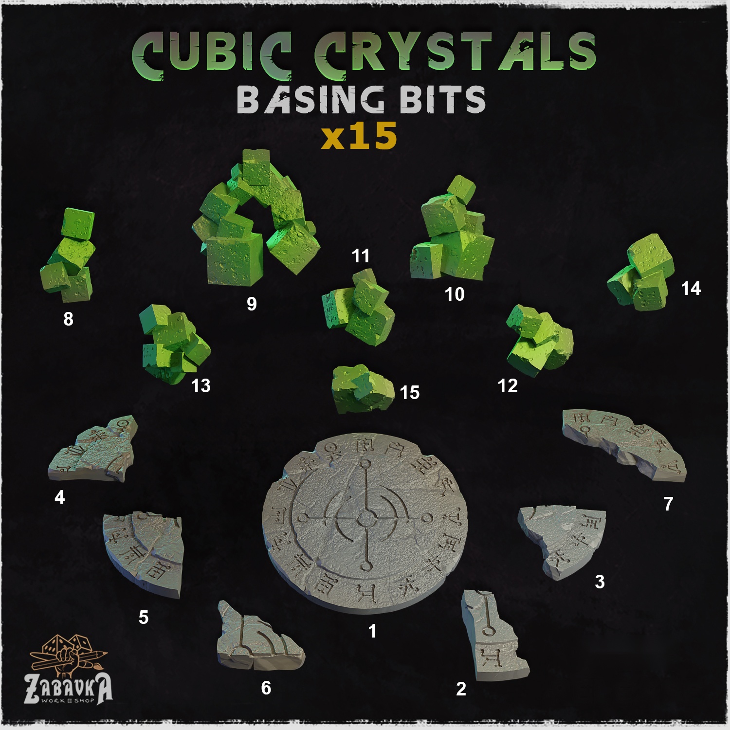 Cubic Crystals Basing Bits