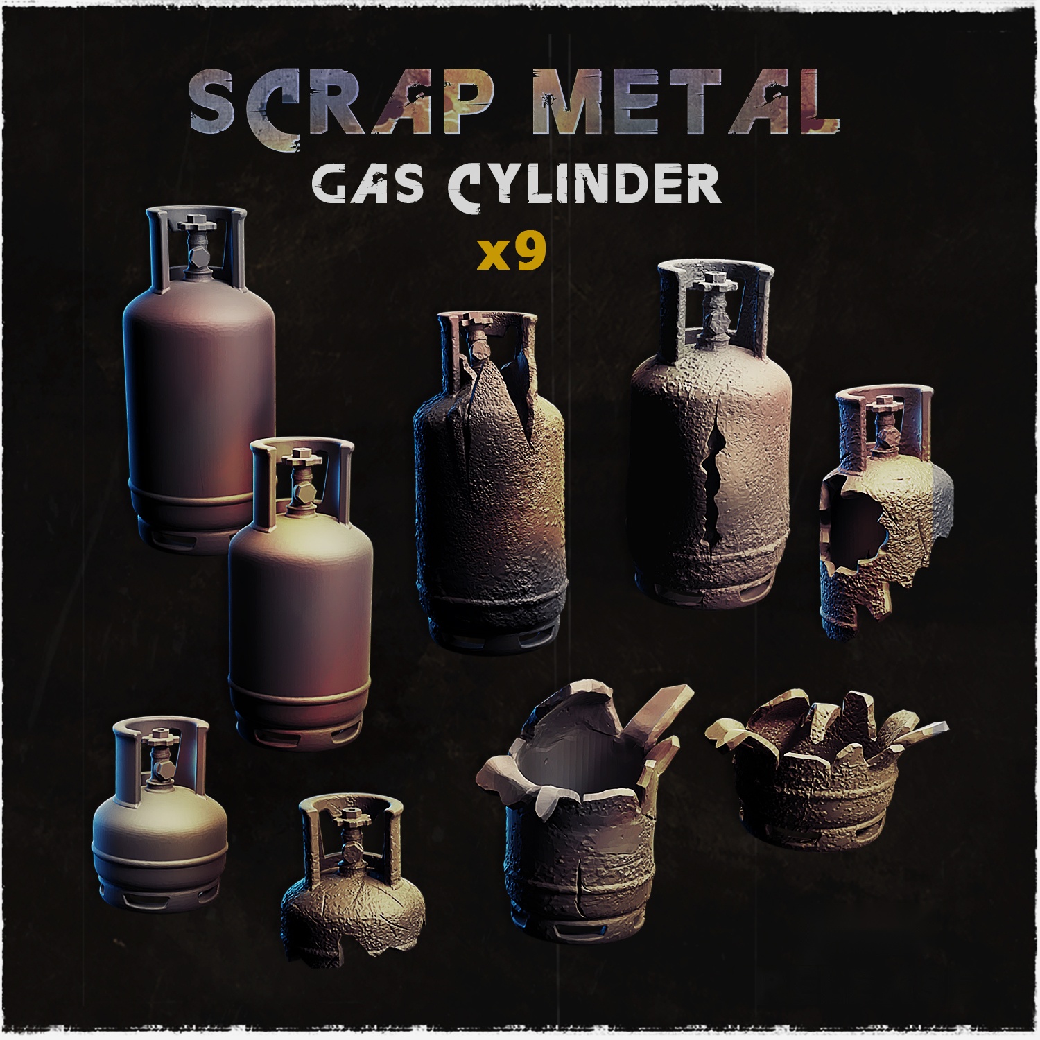 Scrap Metal Gas Cylinder — creator artwork 1