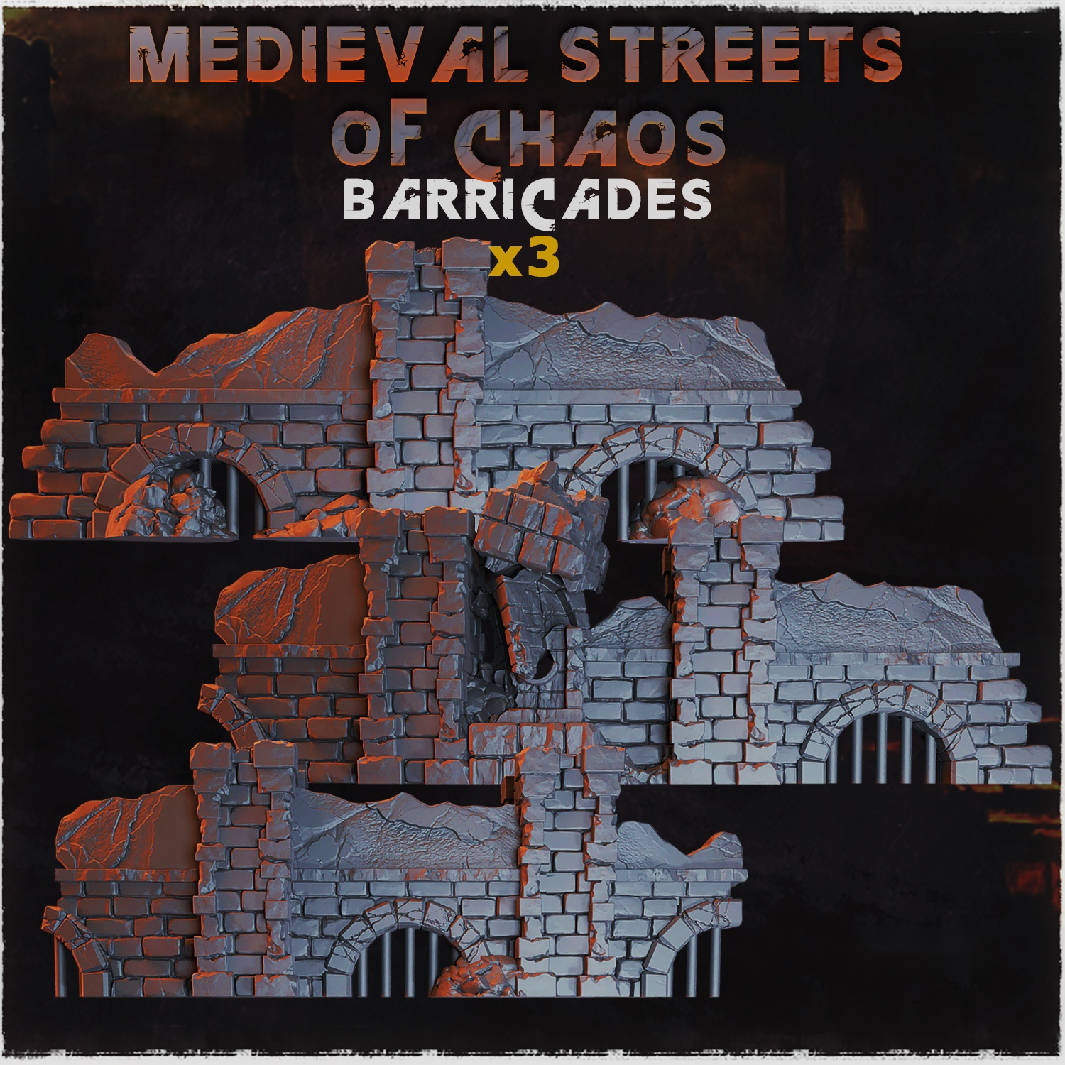 Medieval Streets of Chaos Barricades — creator artwork 1