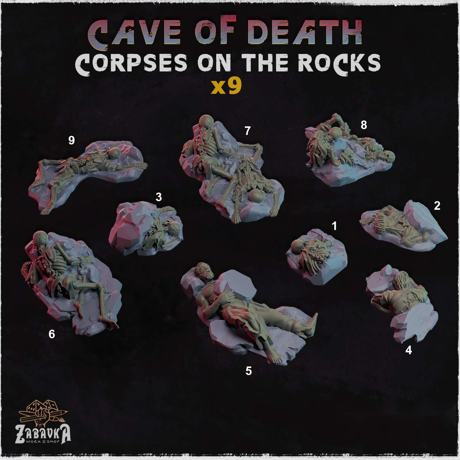 Cave of Death Corpses on the Rocks