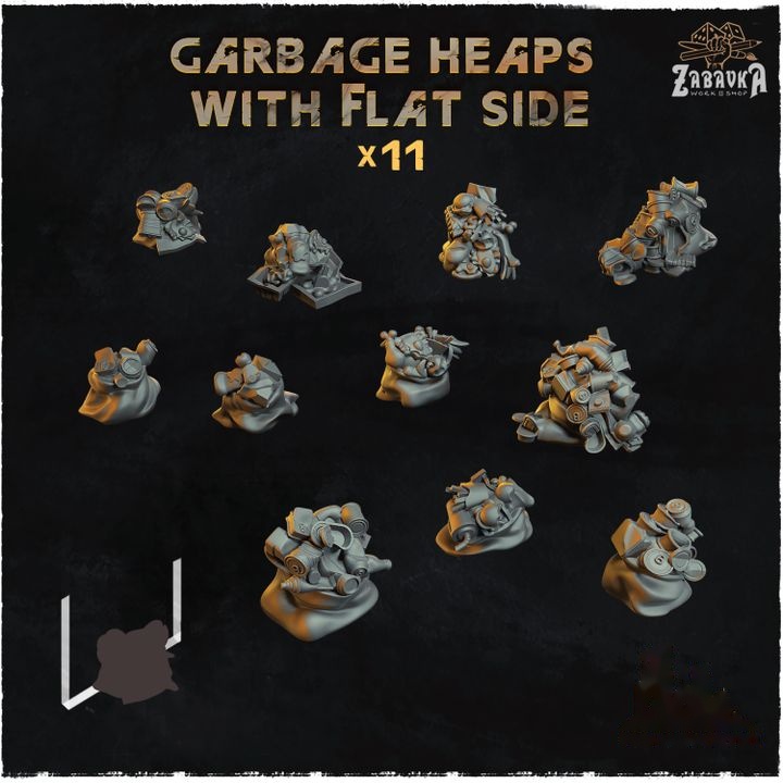 Garbage Heaps With Flat Side Basing Bits — creator artwork 1