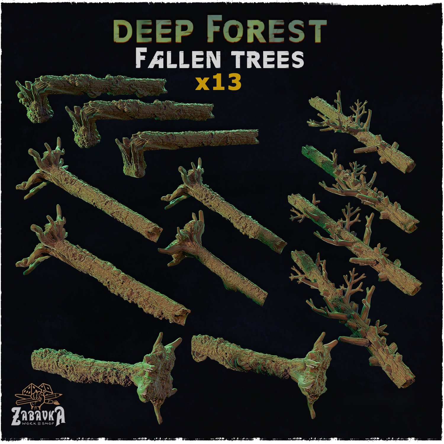 Deep Forest Fallen Trees