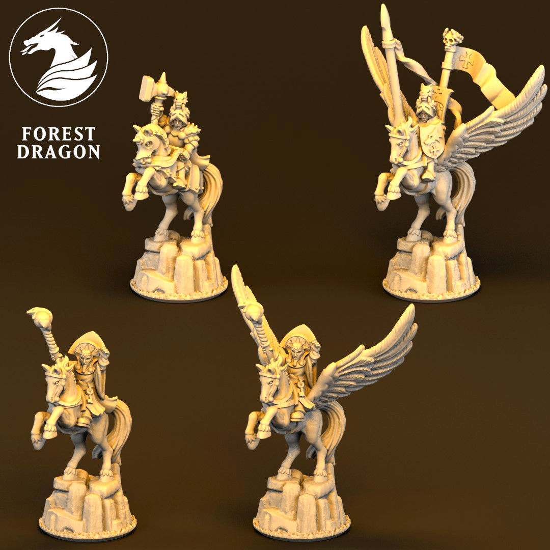 Forest Dragon Imperial Pegasus - 10mm Fantasy Miniatures — creator artwork 1