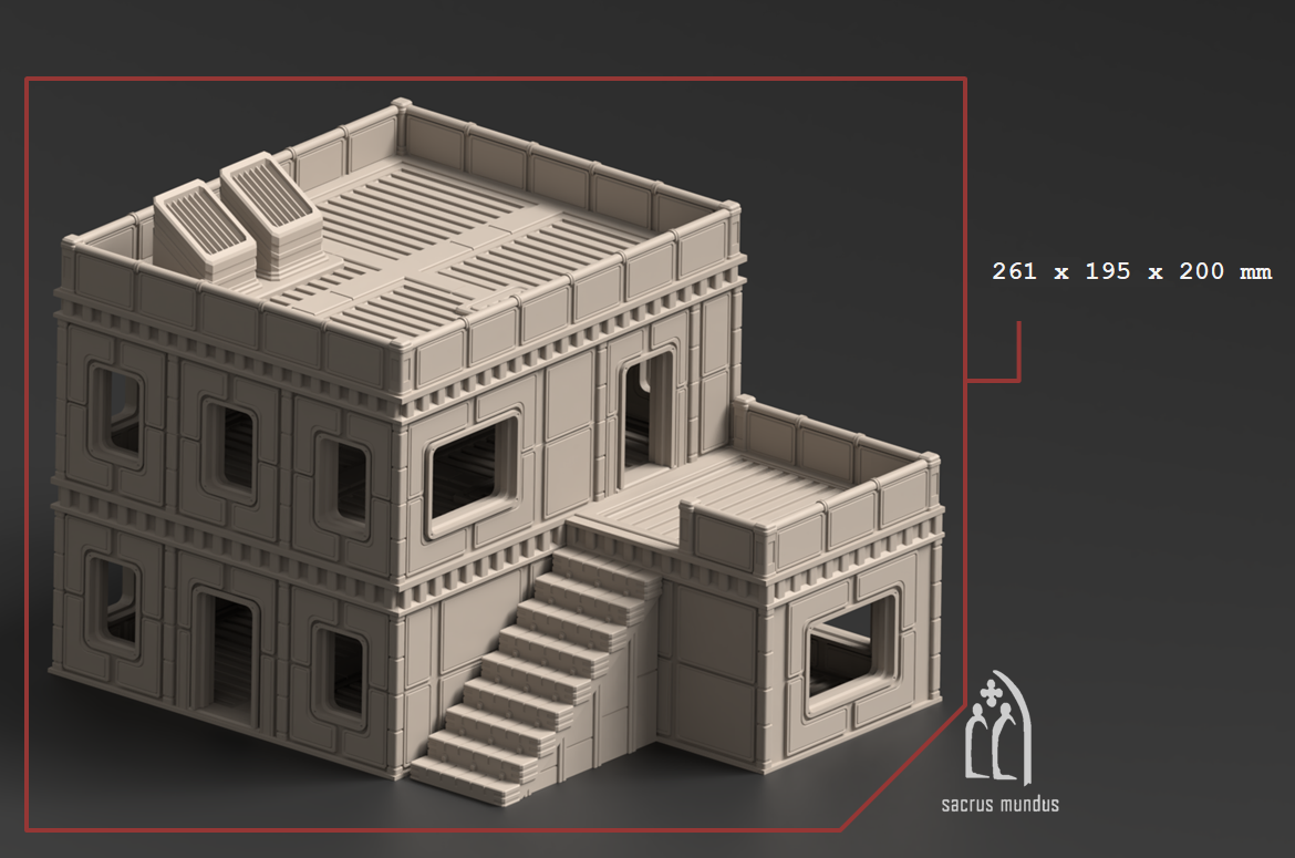 Aeran III Hab Block 1, original artwork by Sacrusmundus