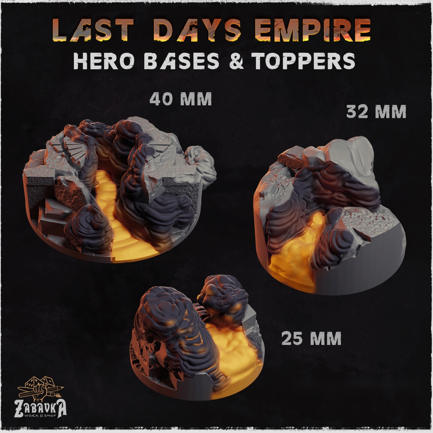 Last Days Empire Hero Bases and Toppers