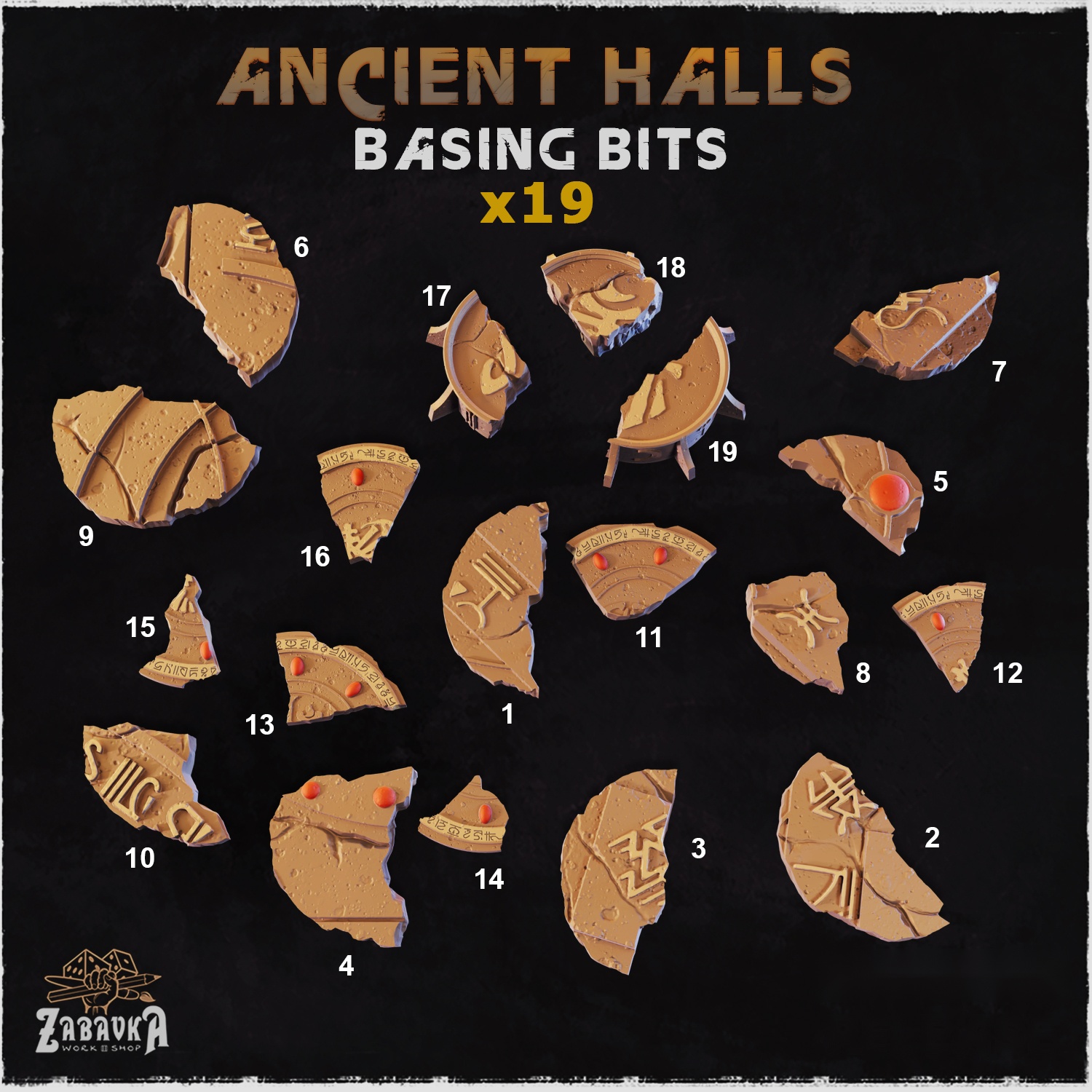 Ancient Halls Basing Bits