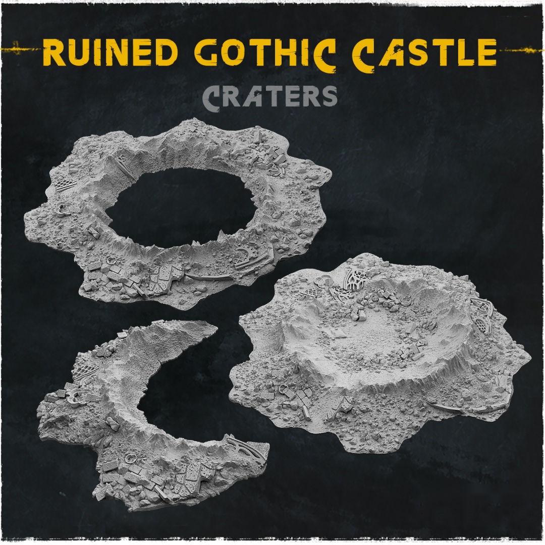 Ruined Gothic Castle Craters — creator artwork 1