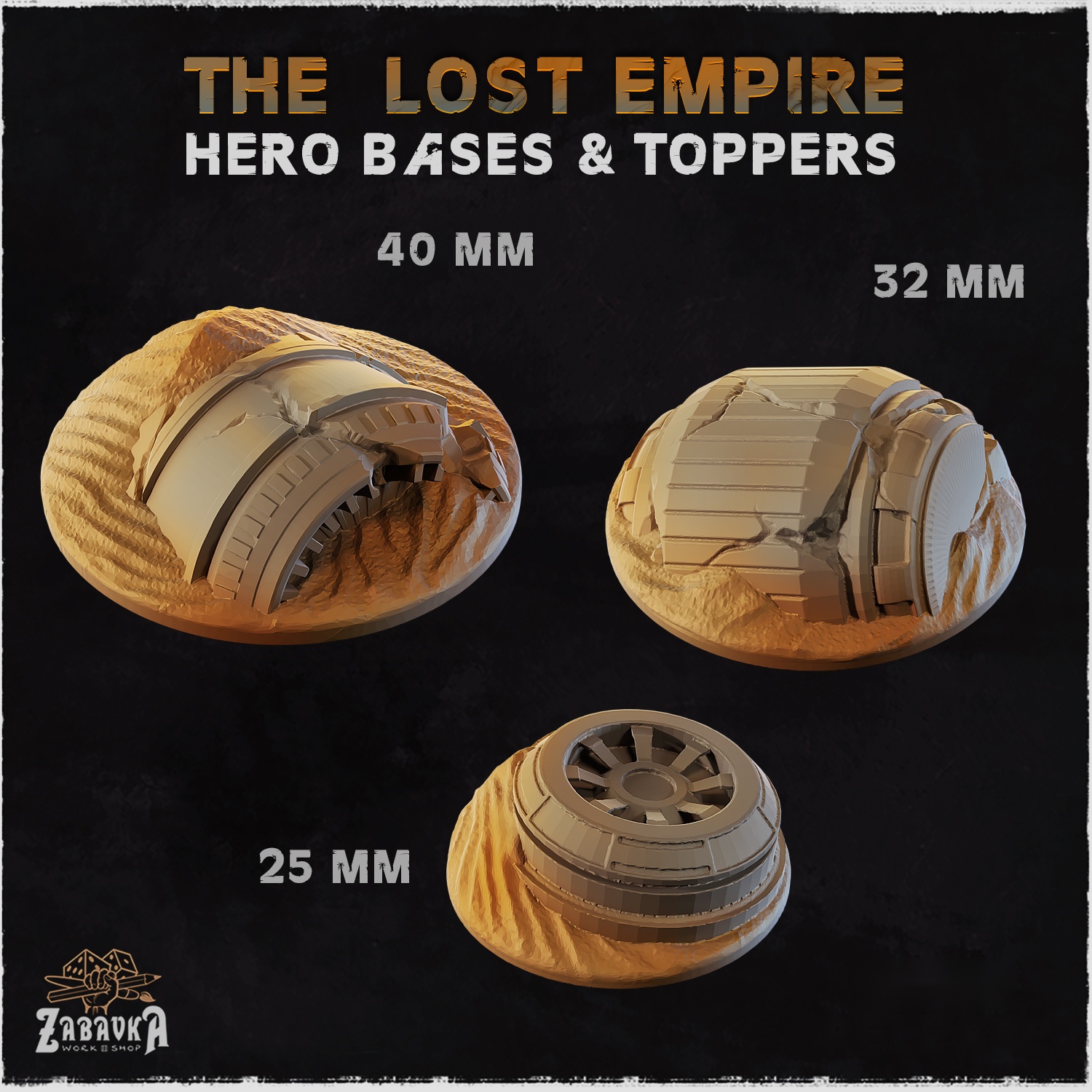 The Lost Empire Hero Bases and Toppers