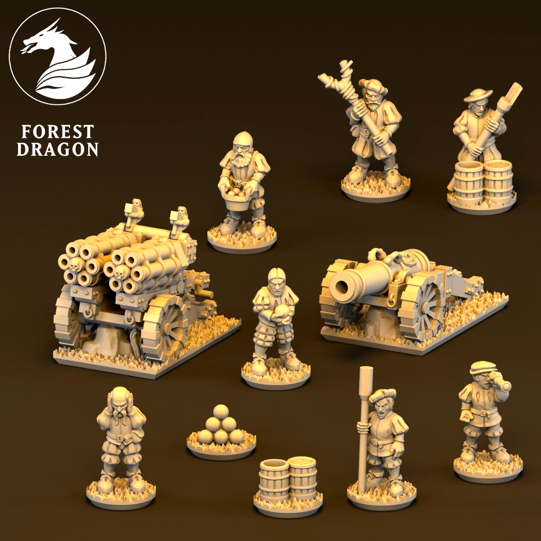 Forest Dragon Imperial Artillery - 10mm Fantasy Miniatures