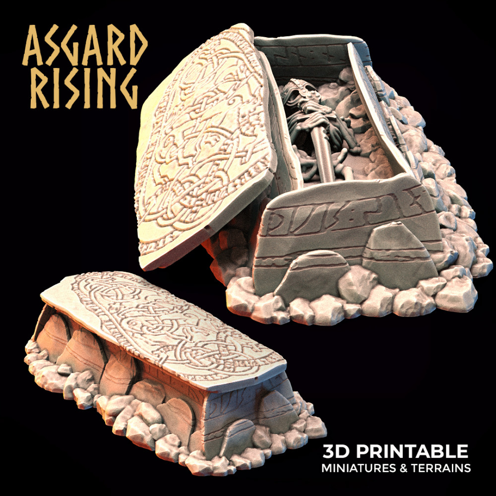 Ancient Grave with Removable Lid