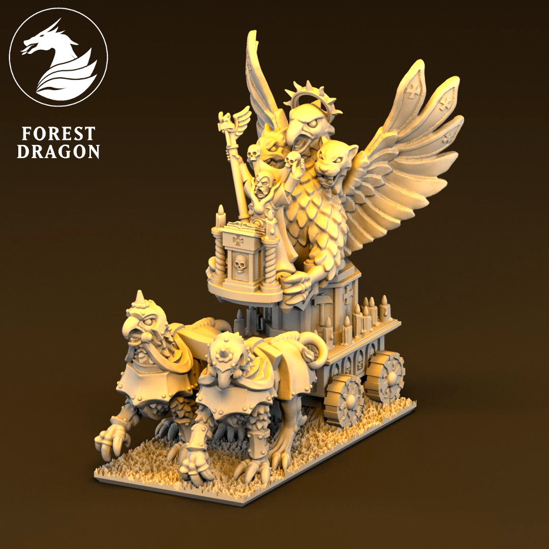 Forest Dragon Imperial Battle Shrine - 10mm Fantasy Miniatures