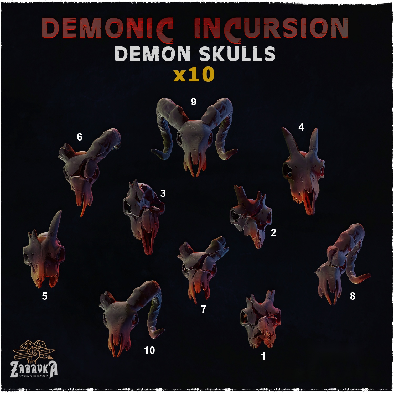 Demonic Incursion Demon Skulls — creator artwork 1