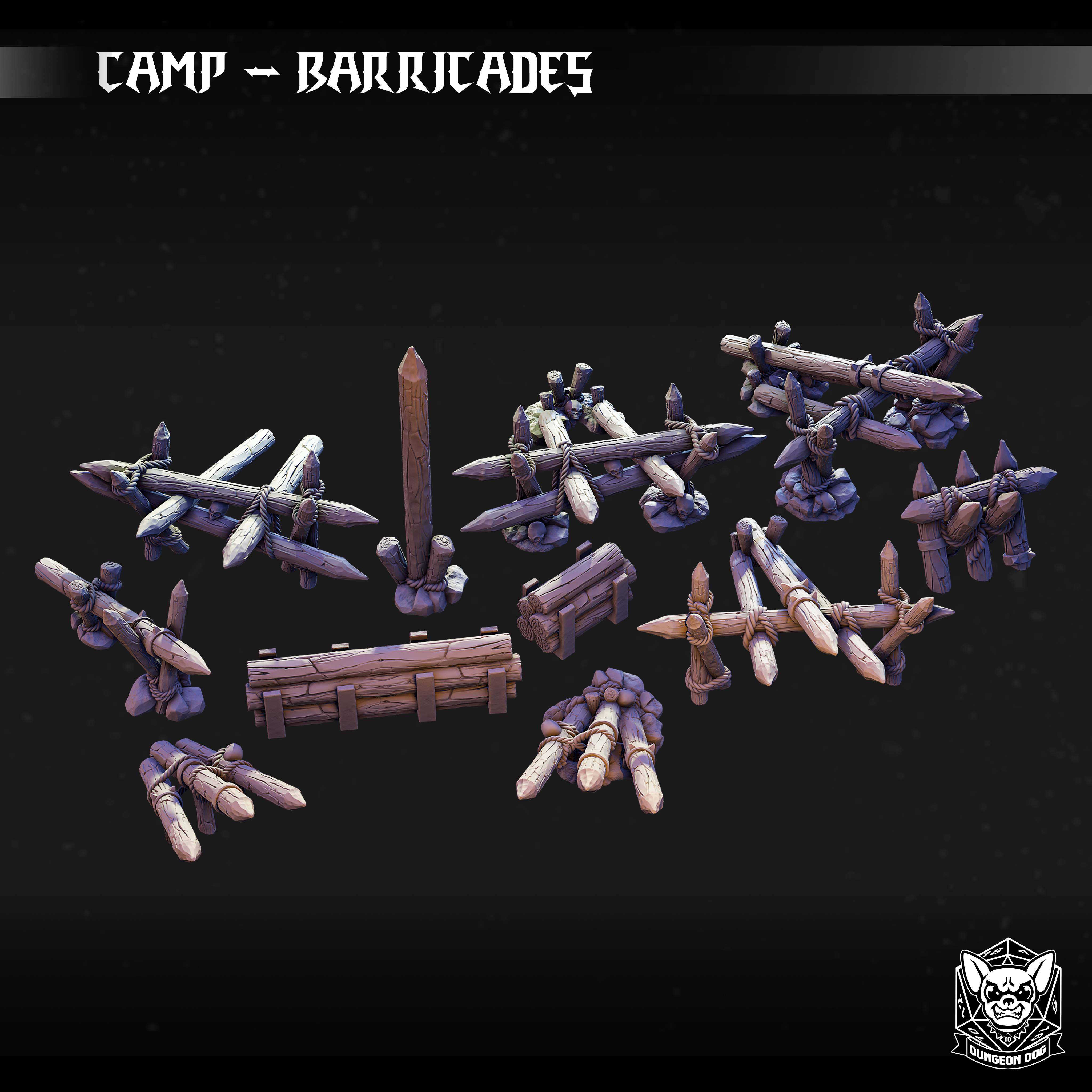 Camp Barricades, original artwork by Dungeon Dog