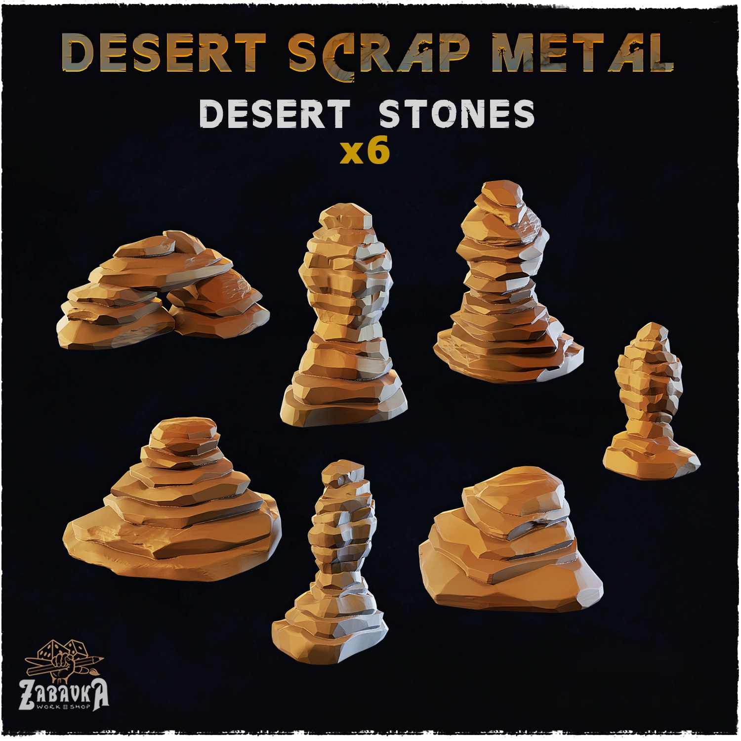 Desert Scrap Metal Desert Stones — creator artwork 1