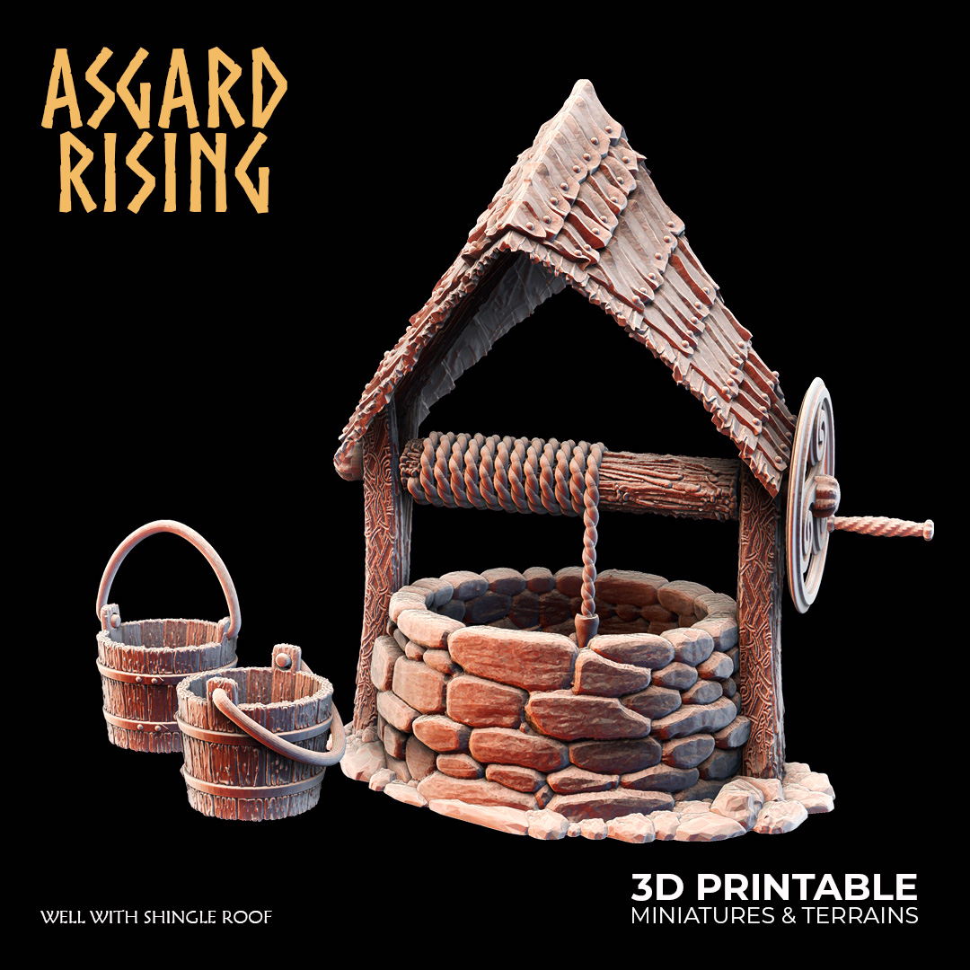 Well with Shingle Roof