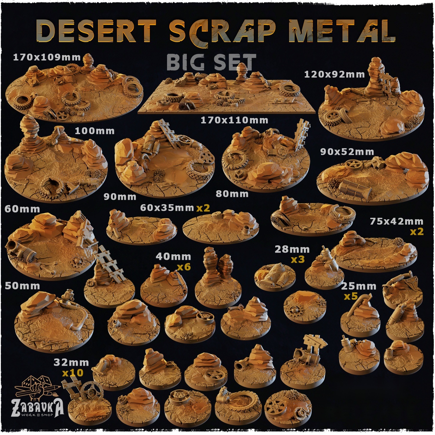 Desert Scrap Metal Bases — creator artwork 1