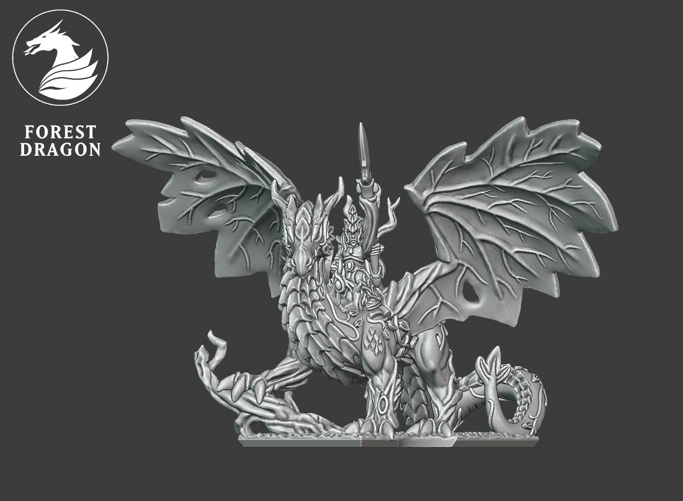 Forest Dragon - 10mm Fantasy Miniature — creator artwork 1
