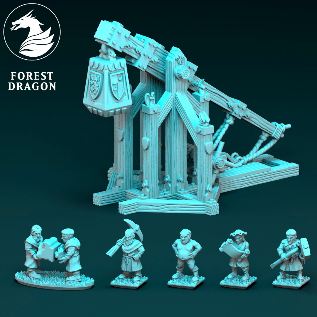 Forest Dragon Trebuchet - 10mm Fantasy Miniatures — creator artwork 1