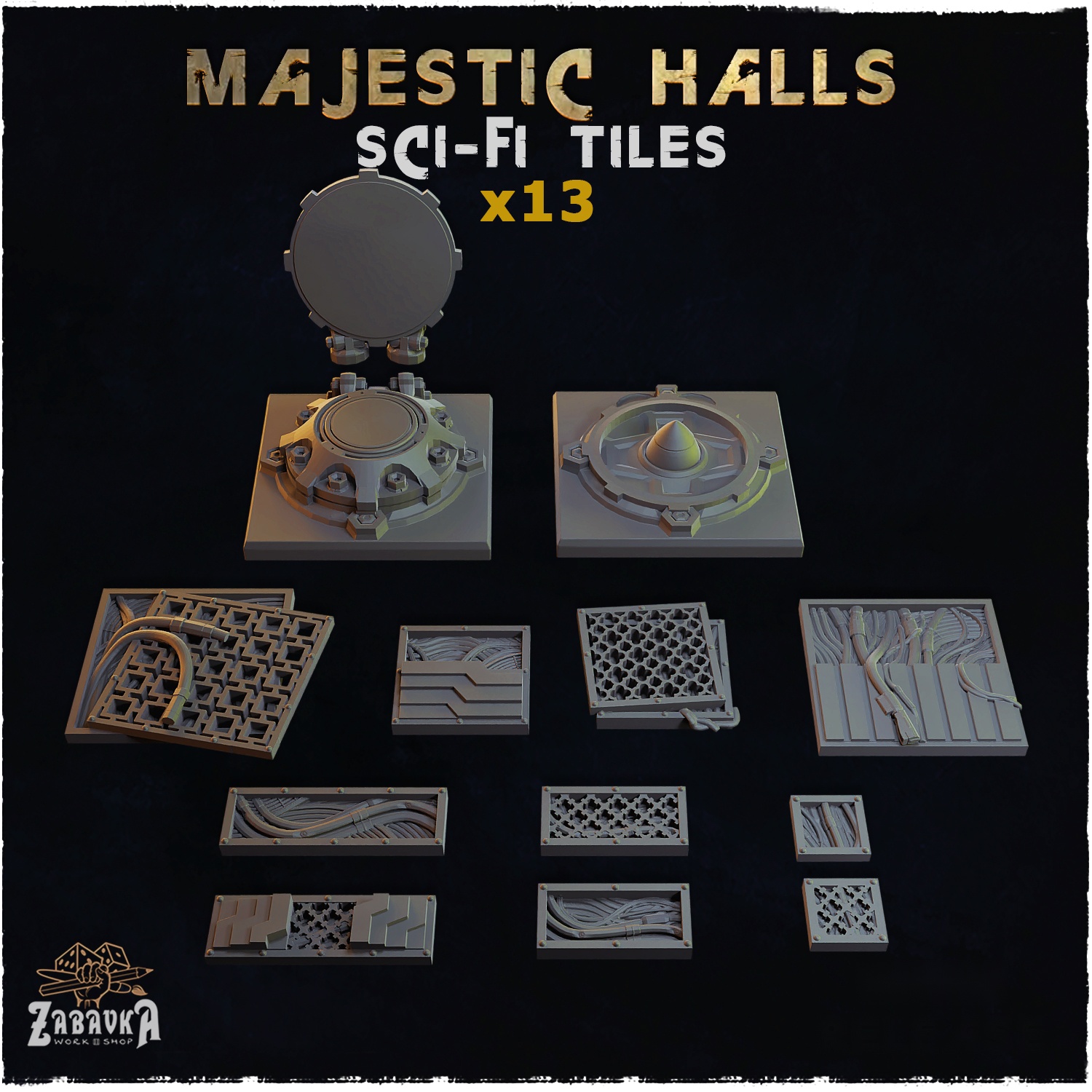 Majestic Halls Sci-Fi Tiles — creator artwork 1